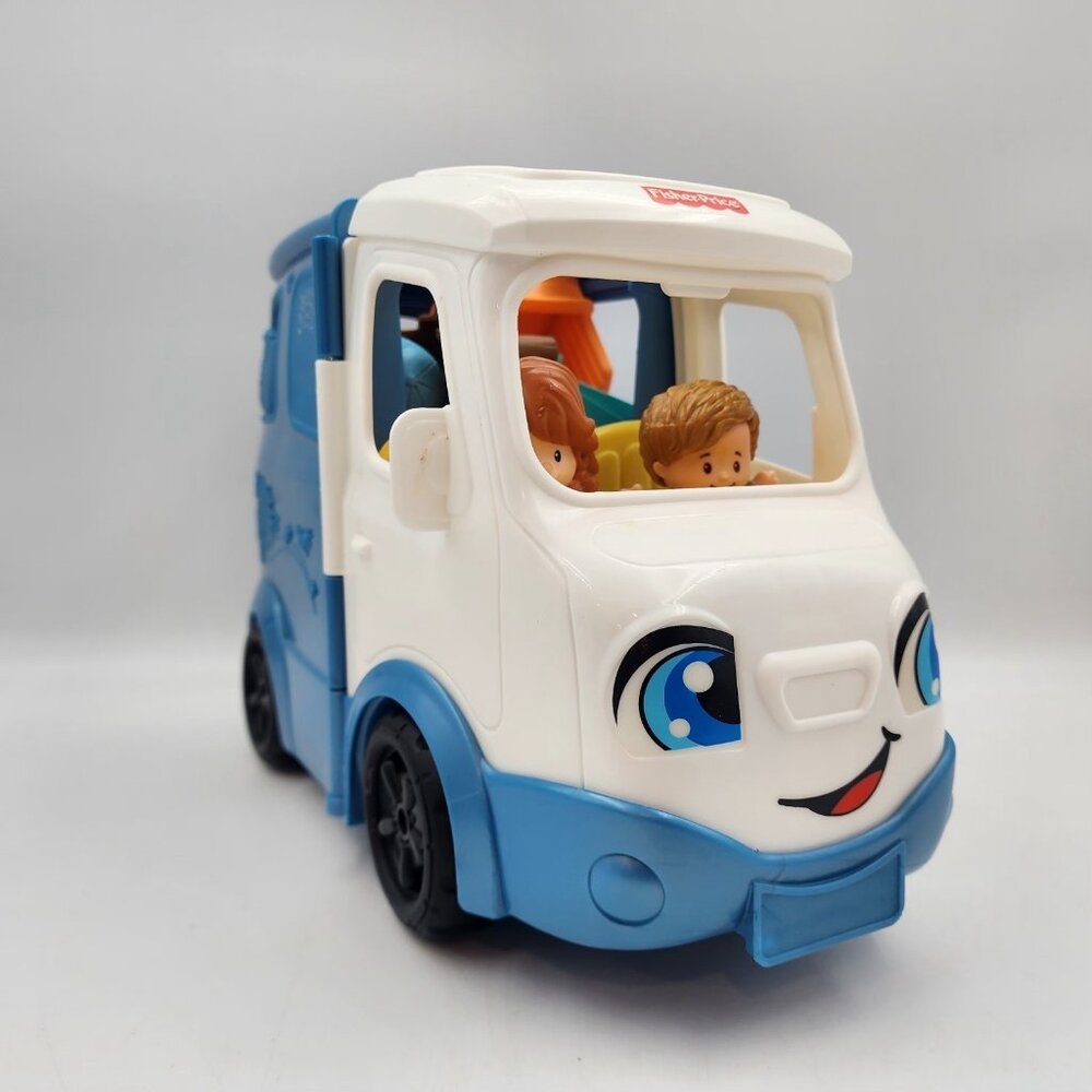 Fisher Price Little People Camper Camping Van RV Set w Songs & Sounds 7 PC WORKS